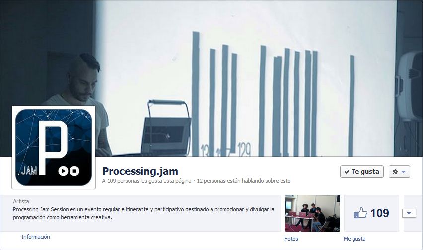 Processing Jam Session Sevilla live music interactive video and generative soul